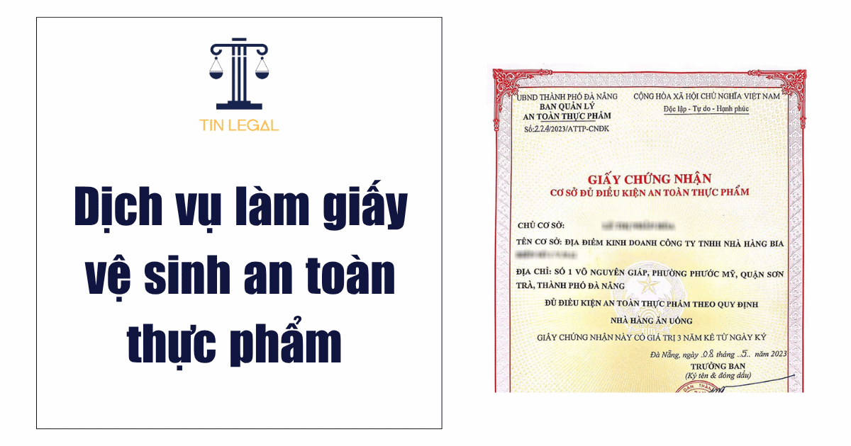 Dịch vụ làm giấy vệ sinh an toàn thực phẩm