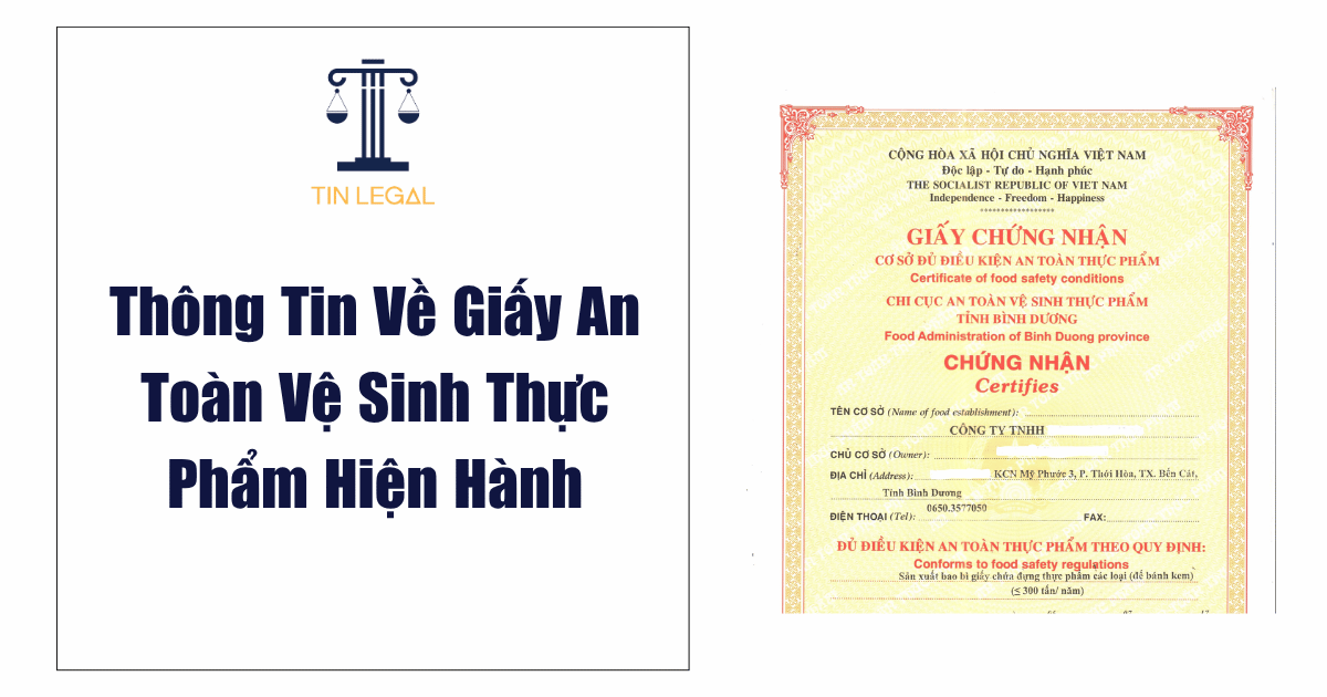 giấy an toàn vệ sinh thực phẩm